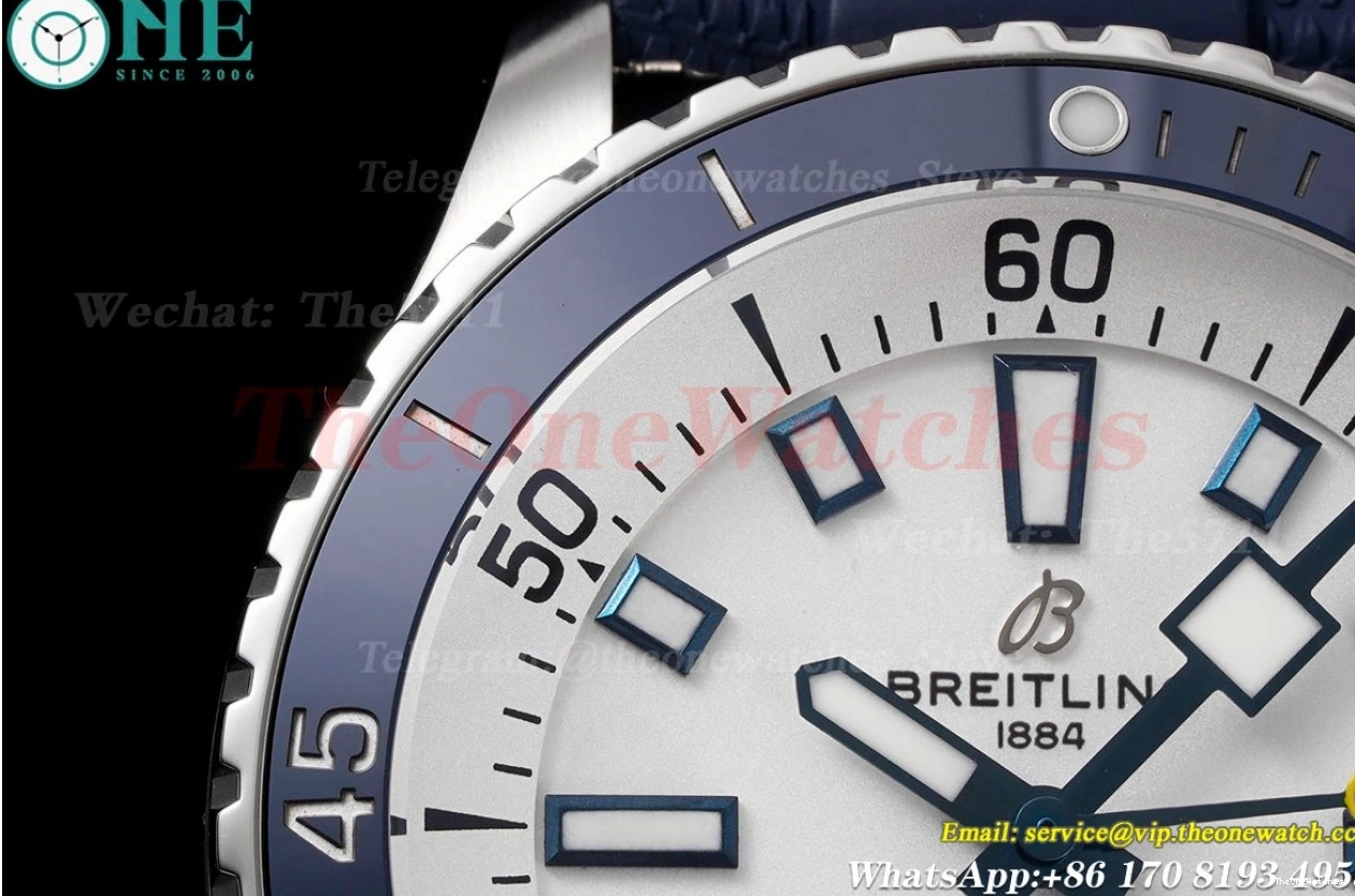 White Bezel Dial SS BLSF RU Blue Superocean 42mm A2824 0519
